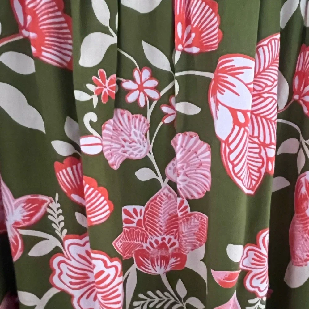 NWT Patrons of Peace Boho Floral Maxi Crossover Dress whimsigoth fairycore - Picture 5 of 10